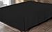 Utopia Bedding King Bed Skirt - Soft Quadruple Pleated Ruffle - Easy Fit with 16 Inch Tailored Drop - Hotel Quality, Shrinkage and Fade Resistant (King, Black)