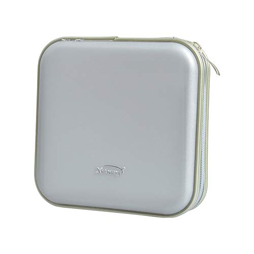 StyleZ 40 Disc Capacity CD DVD VCD Wallet Storage Organizer Holder Bag Hard Durable Case (Gray) - Thumbnail 3