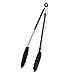 KingTong Stainless Steel Kitchen Serving Cooking Tongs With Silicone Tips For BBQ and Grill 12 Inch