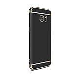 Suntechor Hard Case For Samsung Galaxy Note 5 3 In 1 Anti-Scratch Shockproof Thin Electroplate Cover (Black)