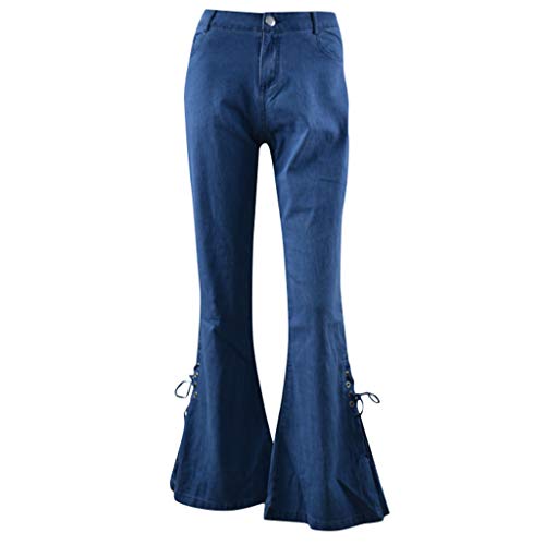 Kardashian Jeans,Women High Waisted Denim Stretch Slim Wide Leg Pants - Thumbnail 2