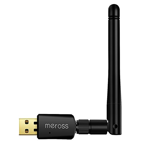 Meross WiFi Adapter,AC 600Mbps Dual Band Wireless USB Wifi Adapter WiFi Antenna WiFi Dongle (5.8GHz/433Mbps & 2.4GHz/150Mbps) for PC Laptop,Support Windows 10/7/XP/Vista/8/8.1,MAC OS X,Linux