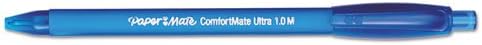Paper Mate 6310187 Comfortmate Retractable Ballpoint Pen, Medium, Blue/BE