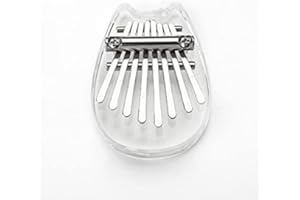 SLDHR Mini 8 Keys Kalimba Thumb Piano, Portable Marimba Music Thumb Piano Pendant with Lanyard, A Unique Gift for Children, Adults and Beginners (Totoro)