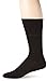 HUGO BOSS Men's Paul Solid Mercerized Crew Sock, Black, 7-13/Shoe Size 6-12