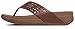 FitFlop New Women's Leather Lattice Surfa Flip Flop Dark Tan 7