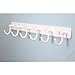 WEBI Coat Hook White Iron Hanger Rack for Dog Pet Leash, Hats, Keys, Bath Towels, Robe, Clothes with 6 Hooks,Wall Mount Closet Clothing Bathroom Garage Home Organization Storage, Decorative Gift