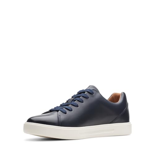 Shoes, Un Costa Lace, Navy Leather, 8 (Men)