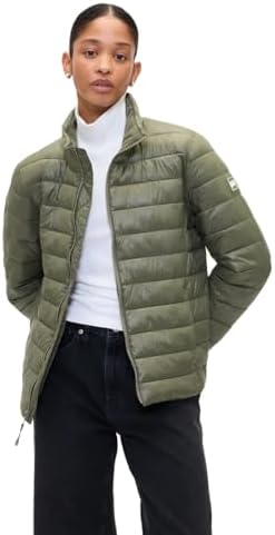 Armani Exchange A|X Women's Quilted Down Jacket, Navy Icon, S