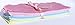 Full Spring Set of 10 1-Ply Solid Color Flannel Washable Napkins 8x8 inches - Little Wipes (R) Flannel
