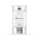 Elecrow 64GB USB Flash Drive External Storage Memory Expansion Adapter Compatible with iPhone 5, 5s, 5c, 6, 6 Plus, 6s, 6s Plus 7 7Plus iPads iPods iOS PC