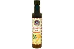 White Truffle Oil, Cold-Pressed, Extra Virgin Olive Oil from Tunisia, Vegan, Gluten-Free Condiment, Kosher Certified, 8.45 Fl