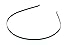 Trimweaver 12-Piece 3mm Black Metal Headbands for Craft, 1/8-Inch
