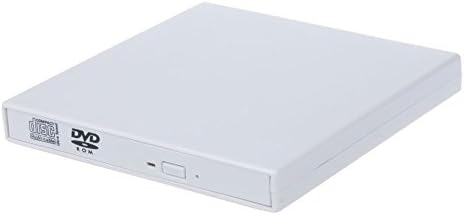 WINTALE USB 2.0 External DVD CD Combo Drive Portable DVD Player CD-RW Burner Writer for Apple Mac, Mac Pro, Mac Air and other Laptops, Windows 10 Compatible,White