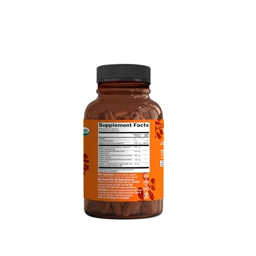 FOUR SIGMATIC FOCUS CAPSULES | LION’S MANE SUPPLEMENT CAPSULES | BRAIN BOOSTING COMPLEX WITH ASHWAGANDHA, BACOPA MONNIERI & RHODIOLA | VEGAN NOOTROPIC ADAPTOGEN & MUSHROOM SUPPLEMENT | 30 SERVINGS