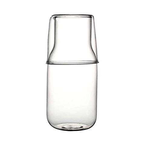 bouti1583 Glass Bedside Water Carafe Set with Tumbler