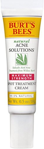 Burt's Bees Natural Acne Solutions Maximum Strength Spot Treatment Cream 0.5 oz (Pack of 3)