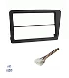 ASC Audio Car Stereo Dash Install Kit and Wire Harness for installing an Aftermarket Double Din Radio for 2002 2003 2004 2005 Honda Civic SI (SI model only)