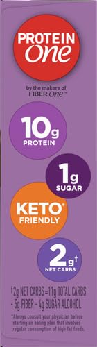 PROTEIN ONE 90 CALORIE PROTEIN BARS, CHOCOLATE FUDGE, KETO FRIENDLY, 5 CT, 4.8 OZ