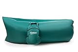 BagMate Outdoor Inflatable Lounger - Includes Carry Bag with Multiple Pockets by Rhino Products - Comfortable Lay Bag Sofa, Air Hammock, Pool Float, Convenient lounge Couch Perfect for Beach & Camping