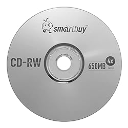 25 Pack Smartbuy CD-RW 1-4X 650MB/74Min High Speed