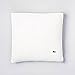 Lacoste Cardigan Rib Cushion 18x18 Throw Pillow, White