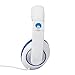 rockpapa Comfort Kids Headphones for School, Lightweight Childrens Boys Girls Teens Over-Ear Headphones Wired 3.5mm for CD DVD Player Tablet Phone Travel White/Blue