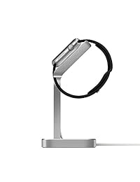 Cross Line aluxury aluminio Reloj Soporte para 38 mm y 42 mm Apple Watch Series 1 2 3, Plateado