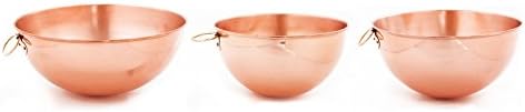 NEW Solid Copper 3-piece Beating Bowl Set