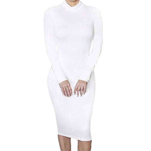 polo neck midi dress