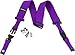 DiMarzio DD2200V 2 Inch Nylon ClipLock Guitar Strap Purple w/Bonus LuluRock Picks (x3) 66333400013