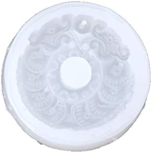 Luluspace Jewelry Silicone Mold Lotus Flower Lucky Jade Pendant Epoxy Resin Craft Tool