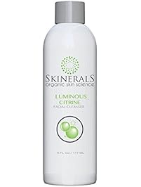 Skinerals Organic Best Facial Cleanser Luminous Citrine Natural Face Soap Charcoal Enriched To Wash and Scrub Your Skin