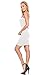 Womens One Size Seamless Slip Dress Short Bandeau Dress Bodycon Tube Dress,Ivory,One Size