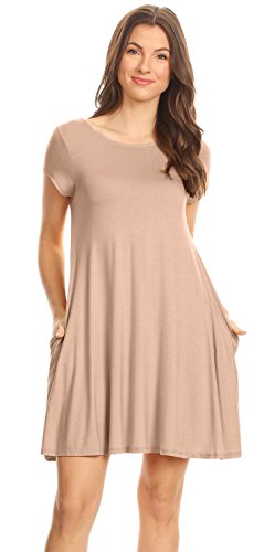 tan shirt dress
