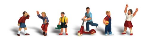 Woodland Scenics HO Scale Scenic Accents Figures/People Set Children (6)