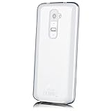 iCues | Compatible with LG G2 | Transparent TPU Case Clear | [Screen Protector Included] Clear Rubber Cover crystal transparent silicone shell TPU minimalist