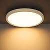 Combuh Plafondlamp LED 24W 2160LM Ultradun Plafond Licht voor Kinderkamers, Badkamers, Keukens, Balkons, Gangen Warm Wit…