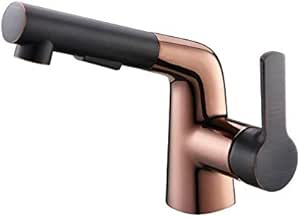 WFFaucet Grifo del fregadero níquel cepillado latón macizo ORB Negro