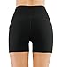 Dragon Fit High Waist Yoga Shorts for Women with 2 Side Pockets Tummy Control Running Home Workout Shorts