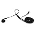 Mono Handsfree Headset Flat Cable w Mic 3.5mm Single Earbud for iPhone 5S 6 6S PLUS iPad - Samsung Galaxy S8 S8+ S7 S6 Edge S5, Note 5 Edge 4 3 - Motorola Droid Turbo 2 - LG G4 G5 G6 V20 - Tablets