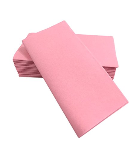 image for SimuLinen Dinner Napkins – Disposable, PINK, Cloth-Like – Elegant 