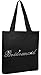 Black Bridesmaid Black Luxury Crystal Bride Tote bag wedding party gift bag Cotton