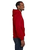 Champion Double Dry Action Fleece Pullover Hood, Scarlet, L