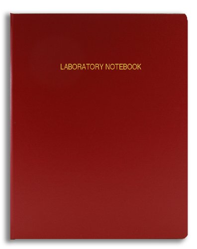 BookFactoryÂ® Economy Red Lab Notebook - 168 Pages (Grid Format), 8 7/8" x 11 1/4", Flexible Red Cover Laboratory Notebook (E-LIRPE-168-LGR-A-LRT1)