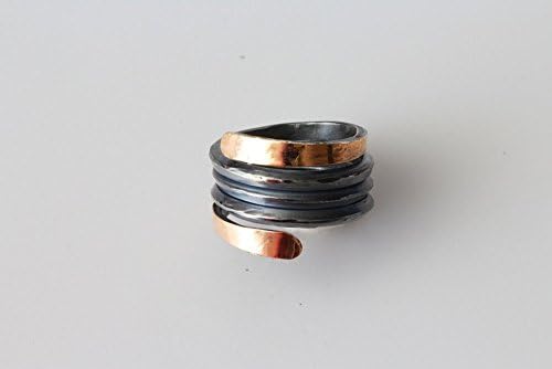925 Silver Gold ring ,black women,designer ring,dark ring, sterling silver ,modern ring