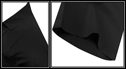 [- LA LEELA Men's Hawaiian Beach Shirt Short Sleeve Button Down  -]