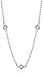 Amazon Essentials Sterling Silver AAA Cubic Zirconia Station Necklace
