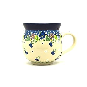 Polish Pottery Mug – 11 oz. Bubble – Plum Luck