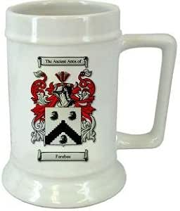 personalized beer stein with family crest